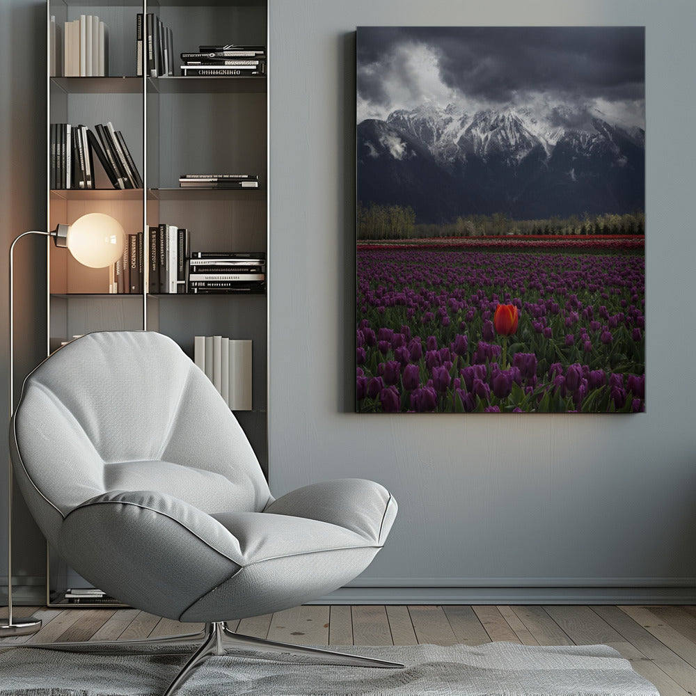 Wall art Tulip in Vancouver, Canada