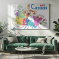 Charger l'image dans la visionneuse de la galerie, Wall art Illustrated Map of Canada with Animals by Carla Daly
