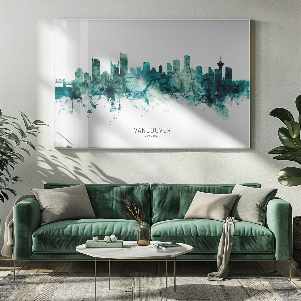 Wall art Vancouver Canada Skyline