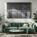 Charger l'image dans la visionneuse de la galerie, Wall art Charming evening impression from Vancouver | Monochrome
