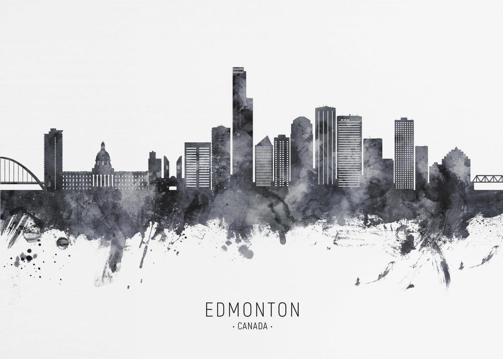 Wall art Edmonton Canada Skyline