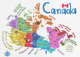 Charger l'image dans la visionneuse de la galerie, Wall art Illustrated Map of Canada with Animals by Carla Daly

