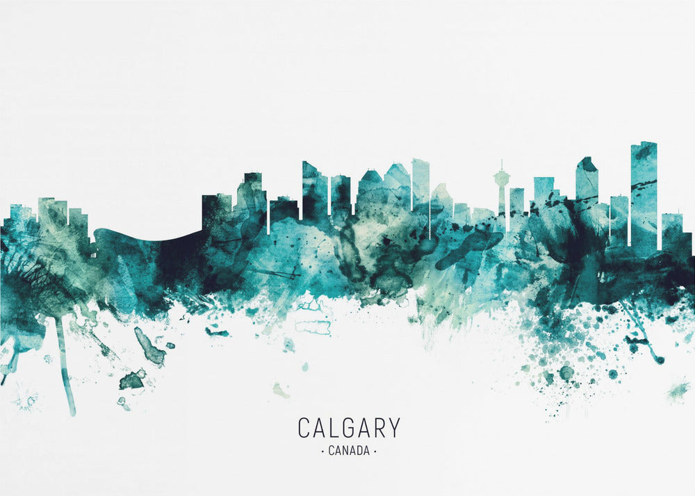 Wall art Calgary Canada Skyline