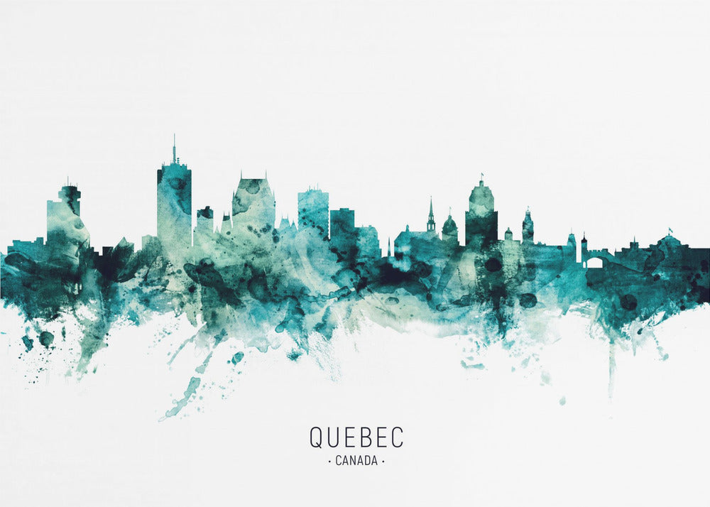 Wall art Quebec Canada Skyline