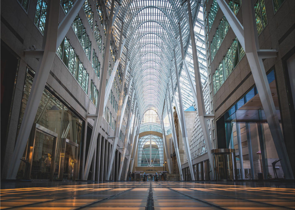Wall art Brookfield Place, a poetic hymn of light & symmetry