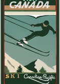 Charger l'image dans la visionneuse de la galerie, Wall art Winter Tourism: Vintage Ski Canada Poster
