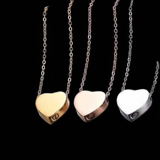 Collier urne commémorative en forme de coeur